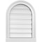 Ekena Millwork Round Top Surface Mount PVC Gable Vent: Functional, w/ 2"W x 2"P Brickmould Sill Frame, 16"W x 22"H GVPRT16X2203SF - alternate 1